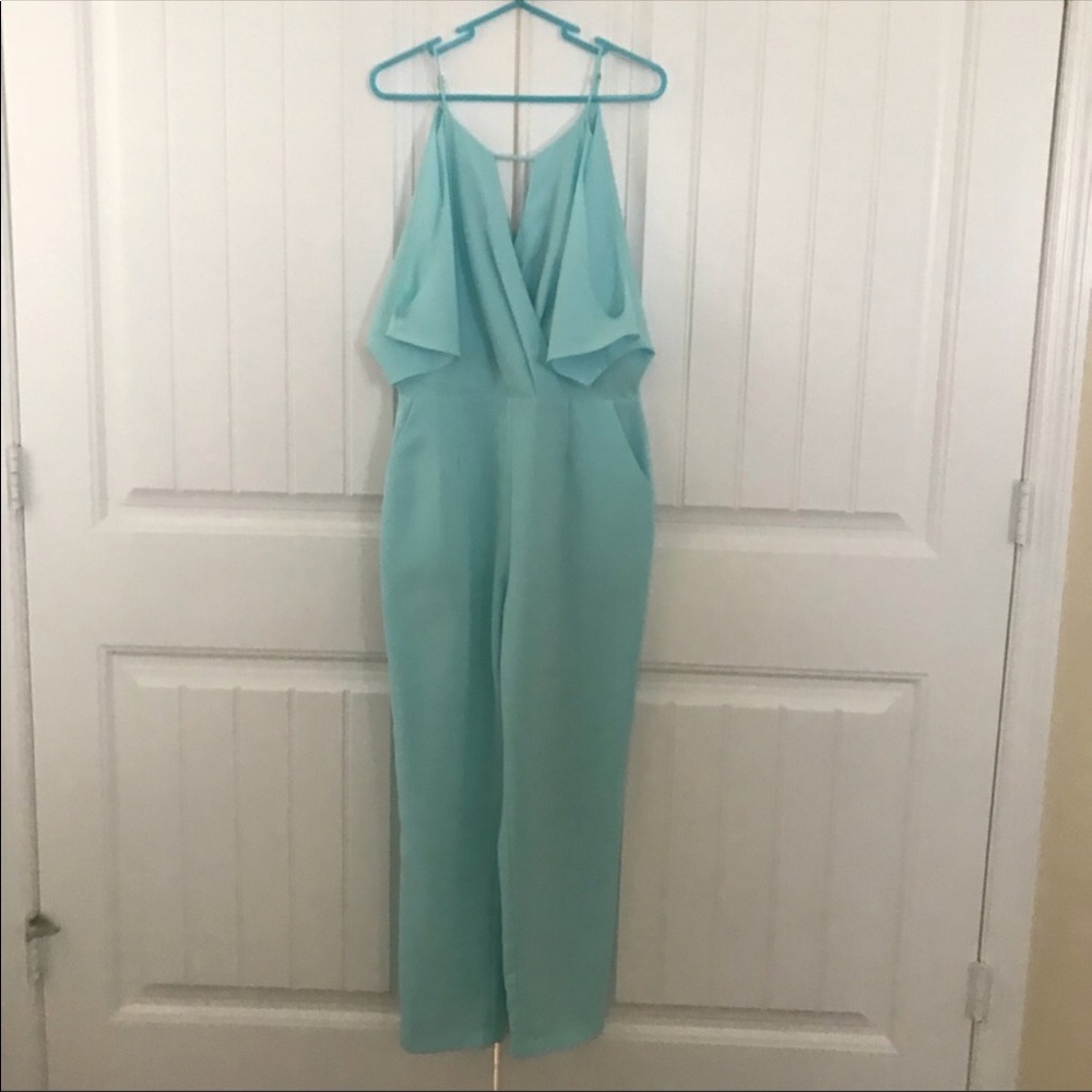 Bebe sky blue jumpsuit ~ Large ~ size 10